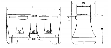 Tiêu chuẩn Quốc gia TCVN 12681:2019 Trang thiết bị an toàn giao thông đường bộ - Dải phân cách và lan can phòng hộ - Kích thước và hình dạng