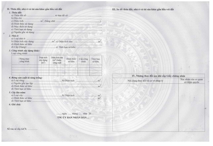 Văn bản hợp nhất 01/VBHN-BTNMT năm 2022 do Bộ Tài nguyên và Môi trường ban hành hợp nhất Thông tư quy định về Giấy chứng nhận quyền sử dụng đất, quyền sở hữu nhà ở và tài sản khác gắn liền với đất