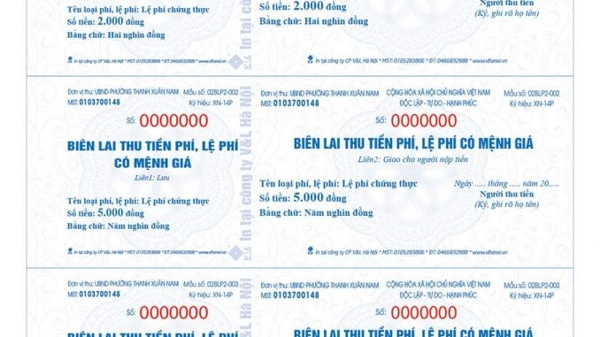 Hướng Dẫn Chi Tiết Sử Dụng Biên Lai Thu Phí, Lệ Phí Tự In Mới Sau Sáp Nhập Tỉnh: Công Văn 9494/BTC-CT