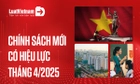 Chính sách mới có hiệu lực tháng 4/2025