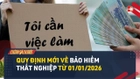 Video: Người thất nghiệp không thể bỏ qua những quy định này