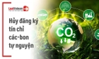 Thủ tục hủy đăng ký tín chỉ các-bon tự nguyện