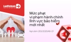 Mức phạt vi phạm hành chính lĩnh vực bảo hiểm mới nhất