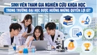 Sinh viên tham gia nghiên cứu khoa học trong trường đại học được hưởng những quyền lợi gì?