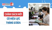 Chính sách mới có hiệu lực tháng 5/2024