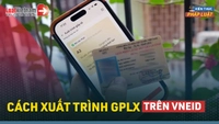 Video: Hướng dẫn cách xuất trình giấy phép lái xe trên VNeID