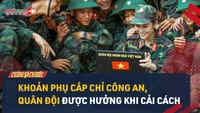 Video: 1 khoản phụ cấp dành riêng cho quân đội, công an từ 01/7/2024?