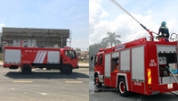 Kích thước bãi đỗ xe chữa cháy là bao nhiêu?