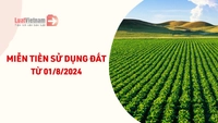 5 trường hợp được miễn tiền sử dụng đất từ 01/8/2024