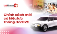 Chính sách mới có hiệu lực tháng 3/2025