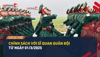 Video: Chính sách với sĩ quan quân đội từ ngày 01/3/2025 thế nào?