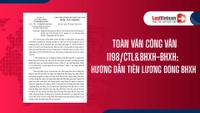 Toàn văn Công văn 1198/CTL&BHXH-BHXH: Hướng dẫn tiền lương đóng BHXH