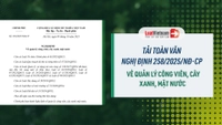 Tải toàn văn Nghị định 258/2025/NĐ-CP về quản lý công viên, cây xanh, mặt nước [PDF, Word]