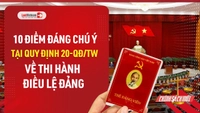Video: 10 điểm mới nổi bật về thi hành Điều lệ Đảng tại Quy định 20-QĐ/TW