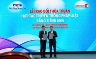 LuatVietnam và báo Việt Nam News and Law ký Trao đổi thoả thuận hợp tác truyền thông pháp luật bằng tiếng Anh