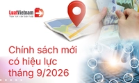 Chính sách mới có hiệu lực từ tháng 9/2026
