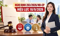 Từ hôm nay, 10/9/2026, Nghị định 283/2026/NĐ-CP về xử phạt VPHC lĩnh vực lao động, BHXH có hiệu lực