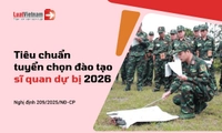 Điều kiện tuyển chọn đào tạo sĩ quan dự bị năm 2026 mới nhất