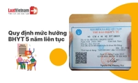 Mức hưởng BHYT 5 năm liên tục là bao nhiêu?