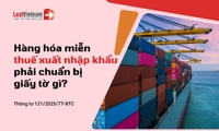 Năm 2026, hồ sơ hải quan đối với hàng hóa miễn thuế xuất khẩu, nhập khẩu gồm những gì?