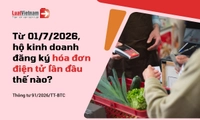 Hướng dẫn đăng ký sử dụng hóa đơn điện tử lần đầu cho hộ kinh doanh từ 01/7/2026