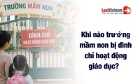 Trường hợp nào trường mầm non bị đình chỉ hoạt động?