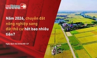 Chi phí chuyển đất nông nghiệp sang đất thổ cư 2026 là bao nhiêu?