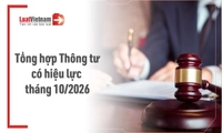 Danh sách Thông tư có hiệu lực tháng 10/2026