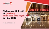 Thủ tục bán hàng miễn thuế trực tuyến mới nhất từ 2026