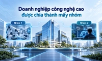 Doanh nghiệp công nghệ cao được chia thành mấy nhóm?