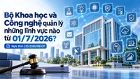 Bộ Khoa học và Công nghệ quản lý những lĩnh vực nào từ 01/7/2026?