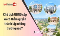 Từ 17/9/2026, Chủ tịch UBND cấp xã được thành lập những trường nào?
