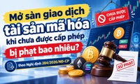 Mở sàn giao dịch tài sản mã hóa khi chưa được cấp phép bị phạt bao nhiêu?