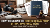 Hoạt động báo chí không có giấy phép bị phạt bao nhiêu tiền?