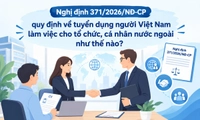Nghị định 371/2026/NĐ-CP quy định về tuyển dụng người Việt Nam làm việc cho tổ chức, cá nhân nước ngoài như thế nào? 