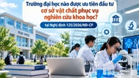 Trường đại học nào được ưu tiên đầu tư cơ sở vật chất phục vụ nghiên cứu khoa học?