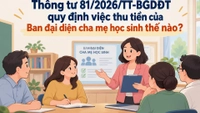 Thông tư 81/2026/TT-BGDĐT quy định việc thu tiền của Ban đại diện cha mẹ học sinh thế nào?