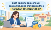 Cách tính phụ cấp công vụ của cán bộ, công chức cấp xã theo Nghị định 381?
