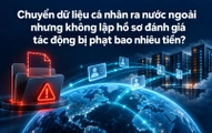 Chuyển dữ liệu cá nhân ra nước ngoài nhưng không lập hồ sơ đánh giá tác động bị phạt bao nhiêu tiền?