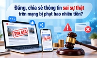 Đăng, chia sẻ thông tin sai sự thật trên mạng bị phạt bao nhiêu tiền?