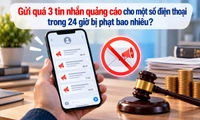 Gửi quá 3 tin nhắn quảng cáo cho một số điện thoại trong 24 giờ bị phạt bao nhiêu?