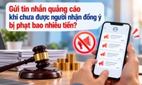 Gửi tin nhắn quảng cáo khi chưa được người nhận đồng ý bị phạt bao nhiêu tiền?