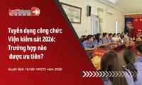 Trường hợp nào được ưu tiên trong tuyển dụng công chức Viện kiểm sát nhân dân 2026?