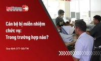 Điều kiện miễn nhiệm chức vụ cán bộ mới nhất