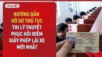 Video: Hướng dẫn hồ sơ thủ tục thi lý thuyết phục hồi điểm giấy phép lái xe mới nhất