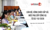 Mức phụ cấp công vụ của cán bộ, công chức cấp xã từ 02/10/2026