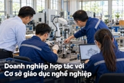 Doanh nghiệp được hợp tác với cơ sở giáo dục nghề nghiệp trong những hoạt động nào?