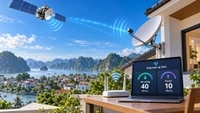 Internet vệ tinh phải đáp ứng tốc độ tải xuống và tải lên tối thiểu bao nhiêu?