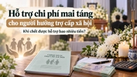 Người đang hưởng trợ cấp xã hội khi chết được hỗ trợ chi phí mai táng bao nhiêu tiền?
