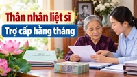 Thân nhân liệt sĩ được hưởng trợ cấp bao nhiêu tiền mỗi tháng?